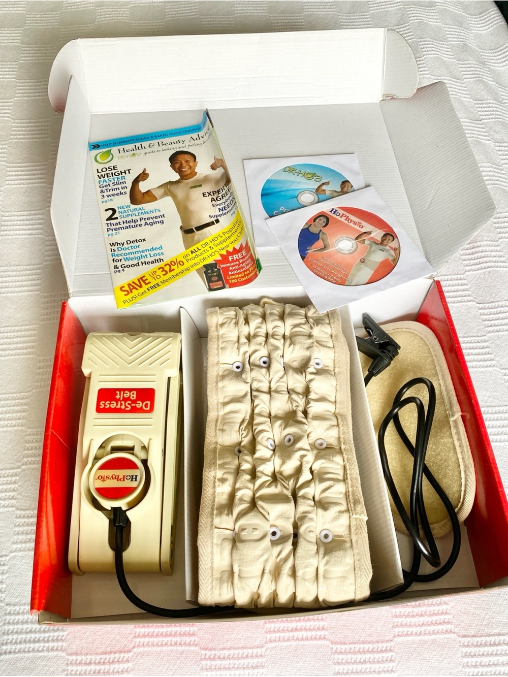 DR-HO’S Lumbar Decompression Back Pain Relief Belt Size M + Extender & Foot Pump